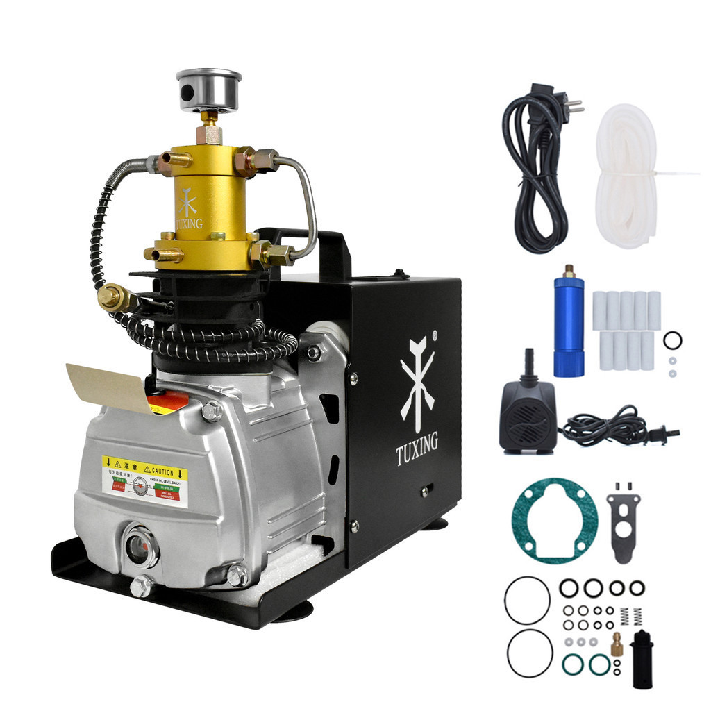 TUXING TXES031 4500Psi 300Bar PCP Air Compressor Electric High Pressure Air Compressor for Scuba Div