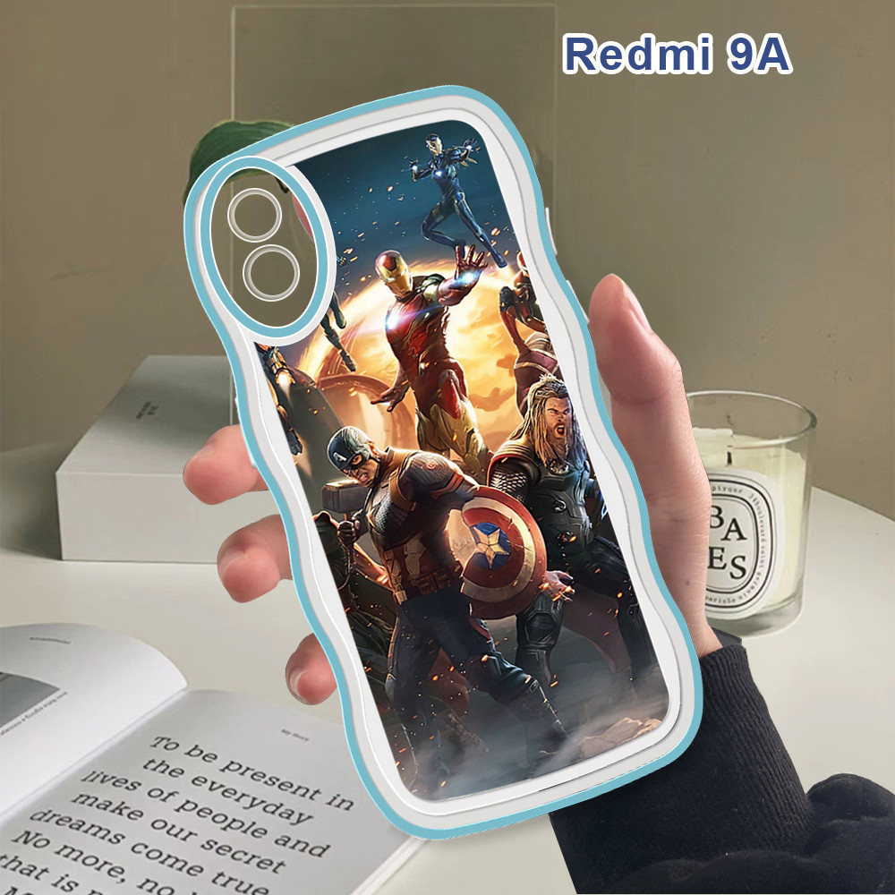 Casing Xiaomi Redmi 9A 9C 9T 9 8 8A 7 6 6A Soft Case Marvel Spiderman Shockproof Phone Cover Silicon