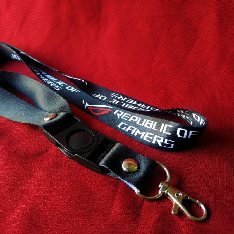 

READY LANYARD REPUBLIC OF GAMERS SATUAN MURAH PRINTING ROG