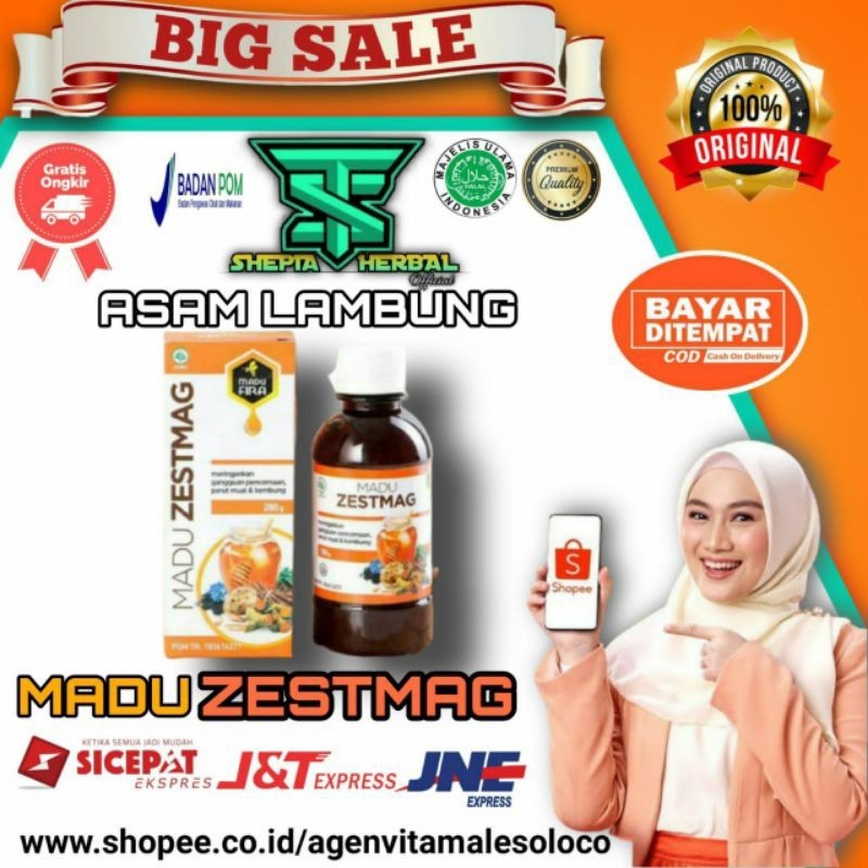 

Paket 3 Botol Madu ZESTMAG Asli Original Madu Herbal Atasi Sakit Maag Lambung Dan Penurun Asam Lambung( Gratis Ongkir & COD )