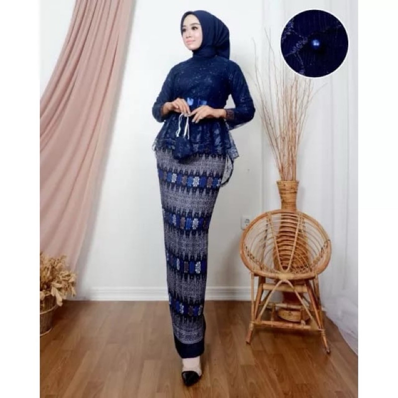 KAIN LEMBUT HALUS ADEM TEBAL / (BISA COD) SETELAN KEBAYA MODERN SELENDANG/KEBAYA WISUDA/KEBAYA BRUKA