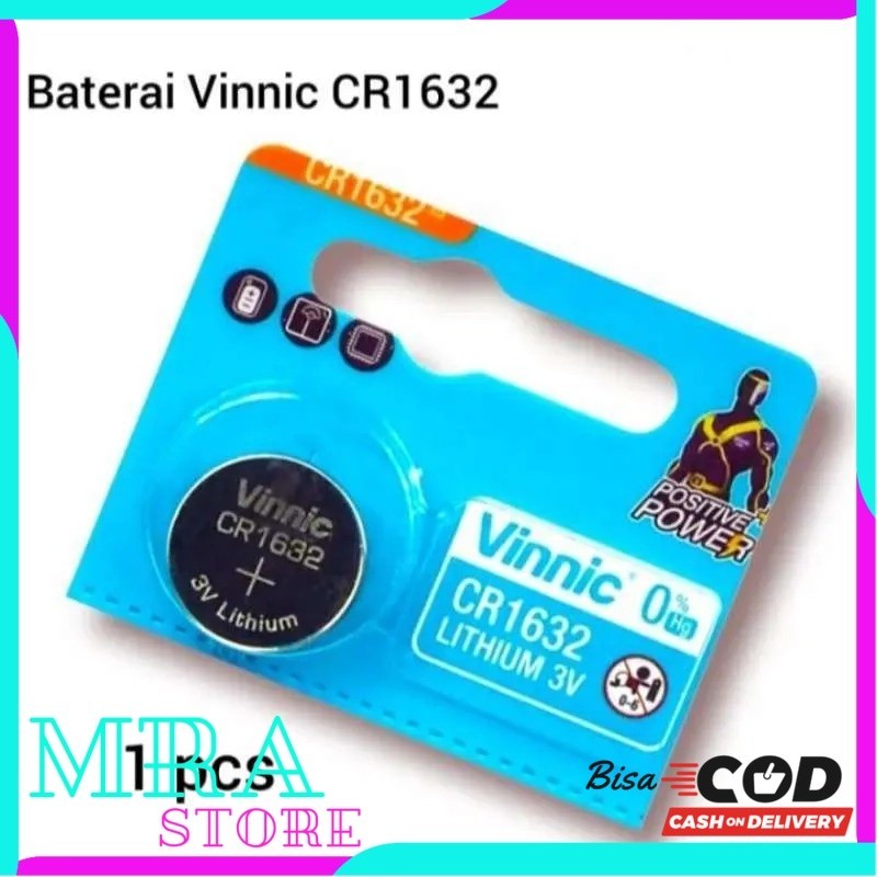 Eceran Satuan Baterai Kancing Vinnic CR1632 CR-1632 CR 1632