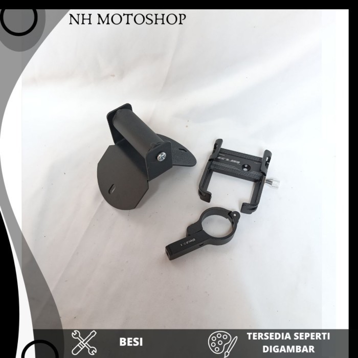 PAKET HOLDER HP BREKET BRACKET GPS HOLDER HP MOTOR YAMAHA NMAX NEW COVER STANG MOTOR NMAX BARU HOLDE