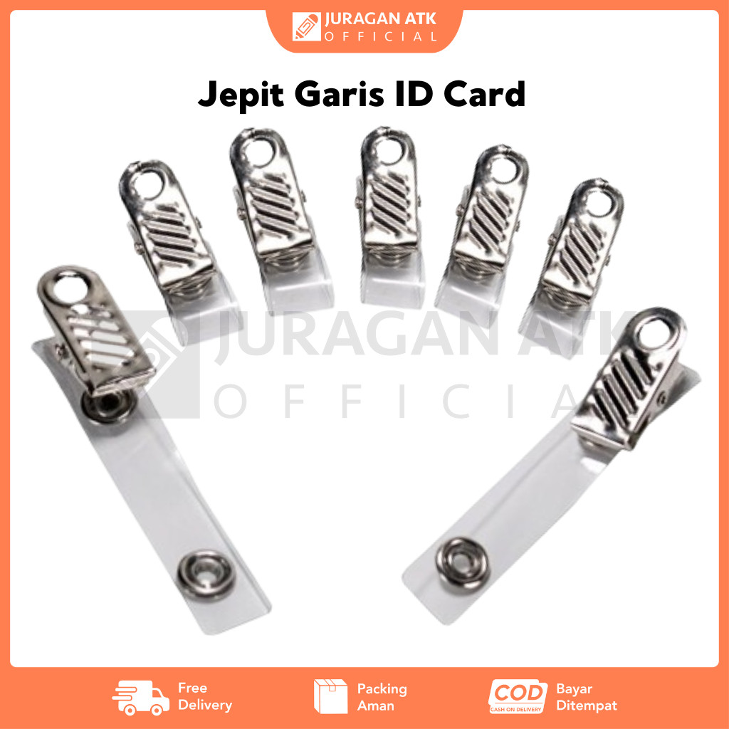 

Jepit Garis ID Card / Jepit Klip Nametag untuk ID Card - Per 1 PCS