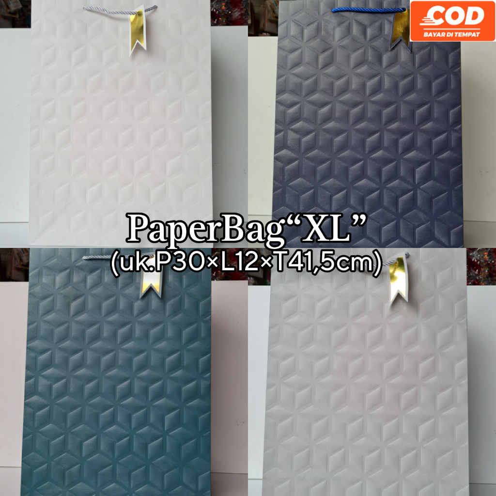 

PAPERBAG ULANGTAHUN TIMBUL EMBOSS KULIT JERUK L BESAR /PAPERBAG JINJING/PAPERBAG KADO/PAPERBAG POTRAIT/TAS KERTAS