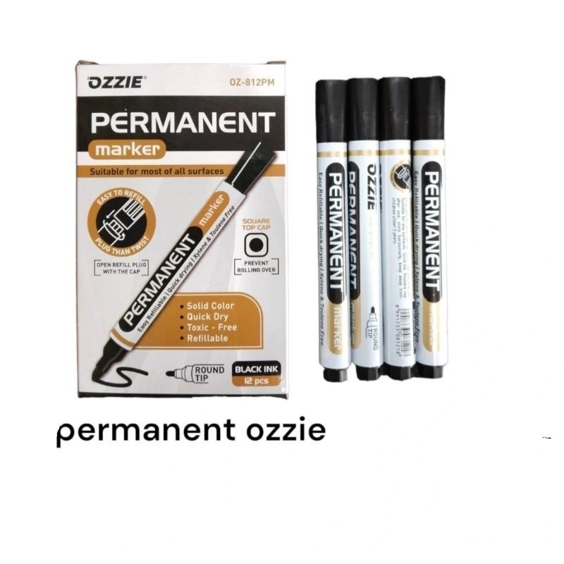 

Spidol Permanen Besar Warna Hitam Ozzie 1pcs