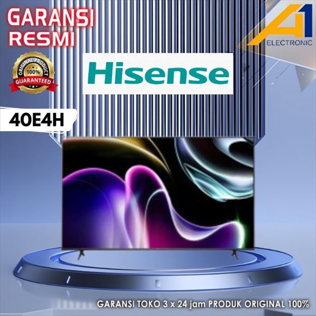 HISENSE LED TV 40E4H , Smart TV 40 Inch Bezelles Design