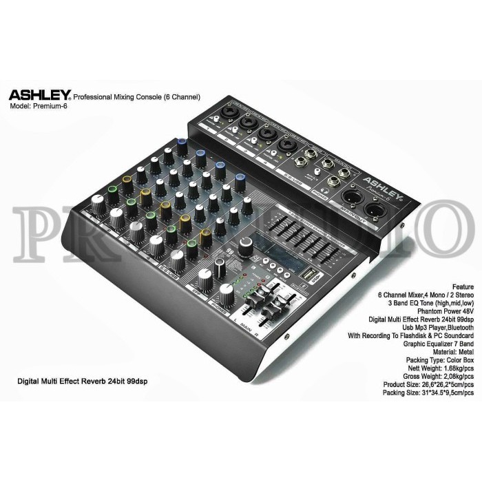 COD. mixer audio ashley premium 6 original