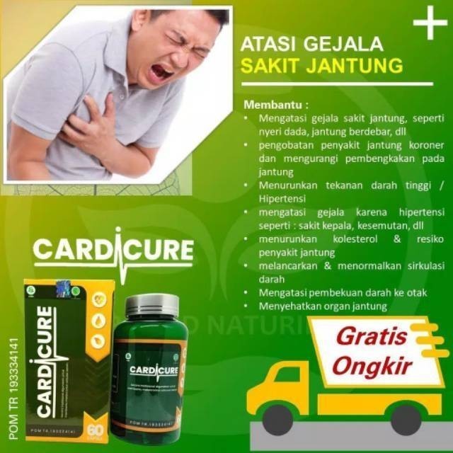 Cod Cardicure Original Obat Darah Tinggi Kolesterol Jantung Koroner Herbal Alami