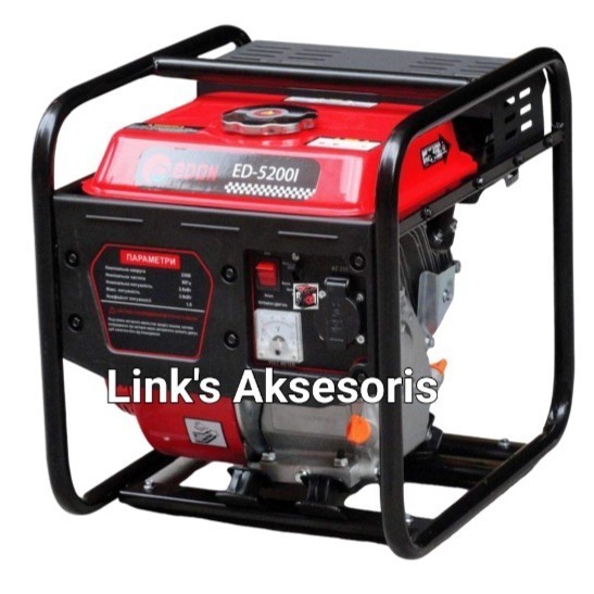 Genset Bensin 3000 Watt EDON 5200i Generator Gasoline Full Tembaga