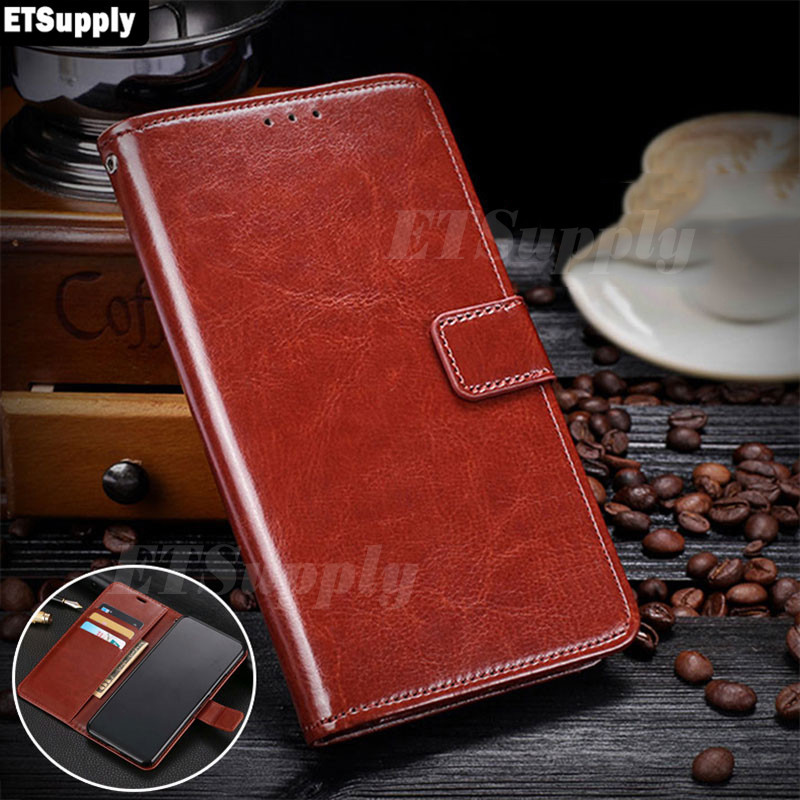 Flip Phone Case ZTE Nubia A56 A36 Nubia Air Leather Classic Vintage Kickstand Cowhide Cover for ZTE 