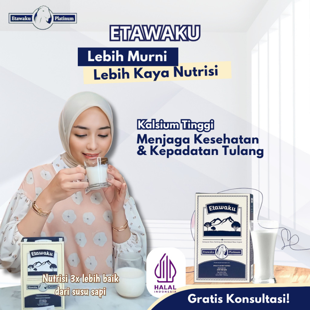 

Etawaku Platinum - Susu Etawaku Platinum - Etawaku Platinum Untuk Paru Paru - Susu Etawa Untuk Tulang Dan Sendi I Susu Kambing Etawa