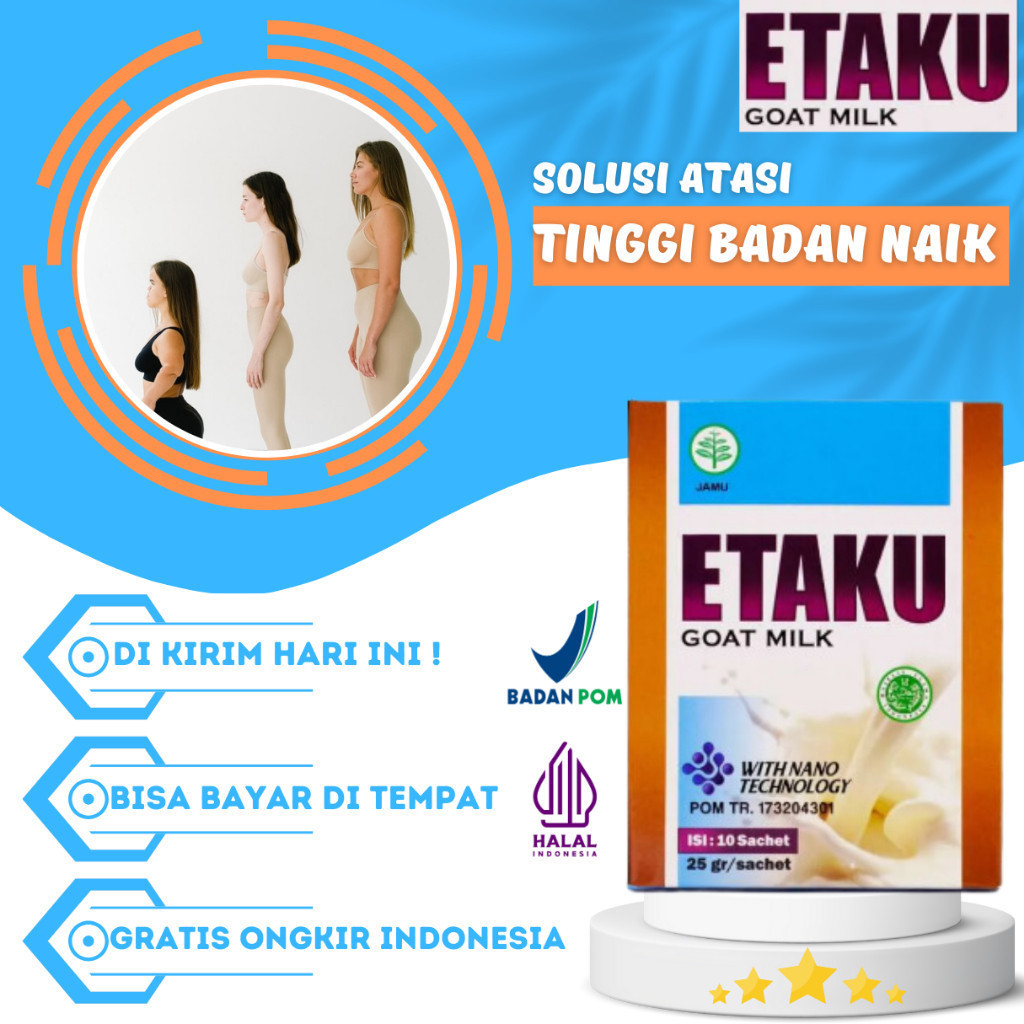 

Flashsale Etaku Disc 1 Box 45% Susu Tinggi Badan, Susu Penambah Tinggi, Susu Kambing, Etaku - Susu Kambing, Goat Milk, Susu Untuk Penambah Tinggi Badan, Susu Untuk Kecerdasan Otak Pada Anak, Susu Untuk Memperkuat Tulang