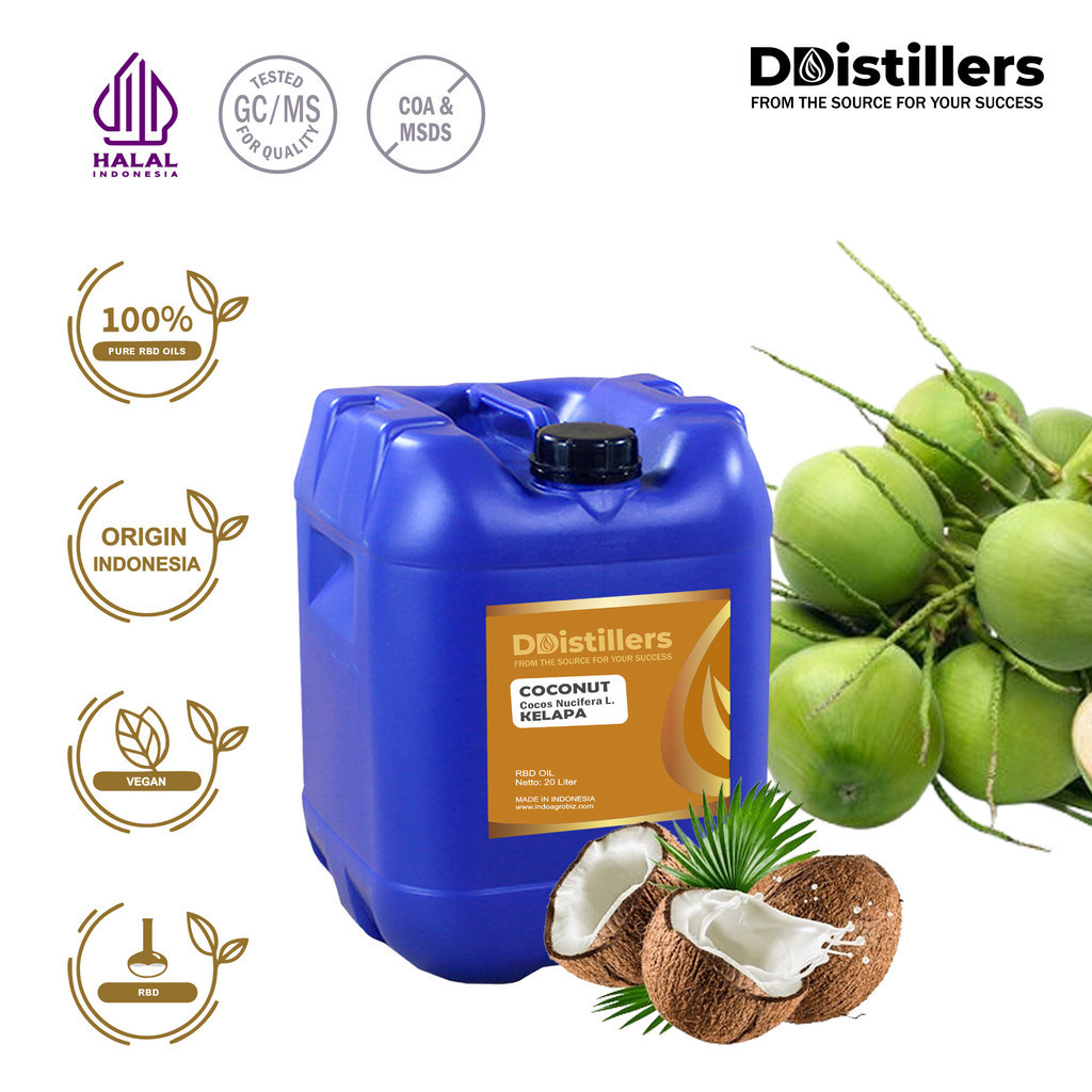 

Coconut / Kelapa RBD Oil Pure 100%, VOLUME 20L JERIGEN HDPE