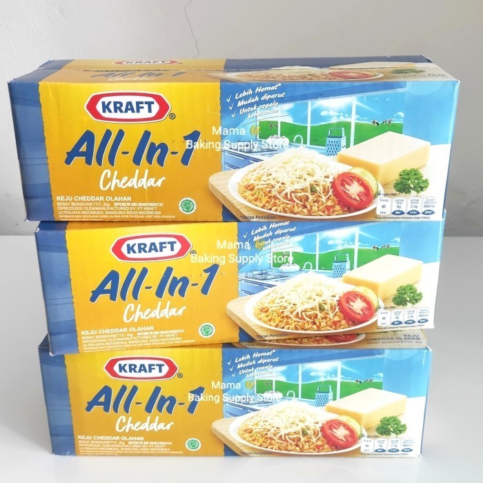 

Sale[New] KRAFT Keju Cheddar Cheese Kraft ALL IN 1 ALL IN ONE 500 gr