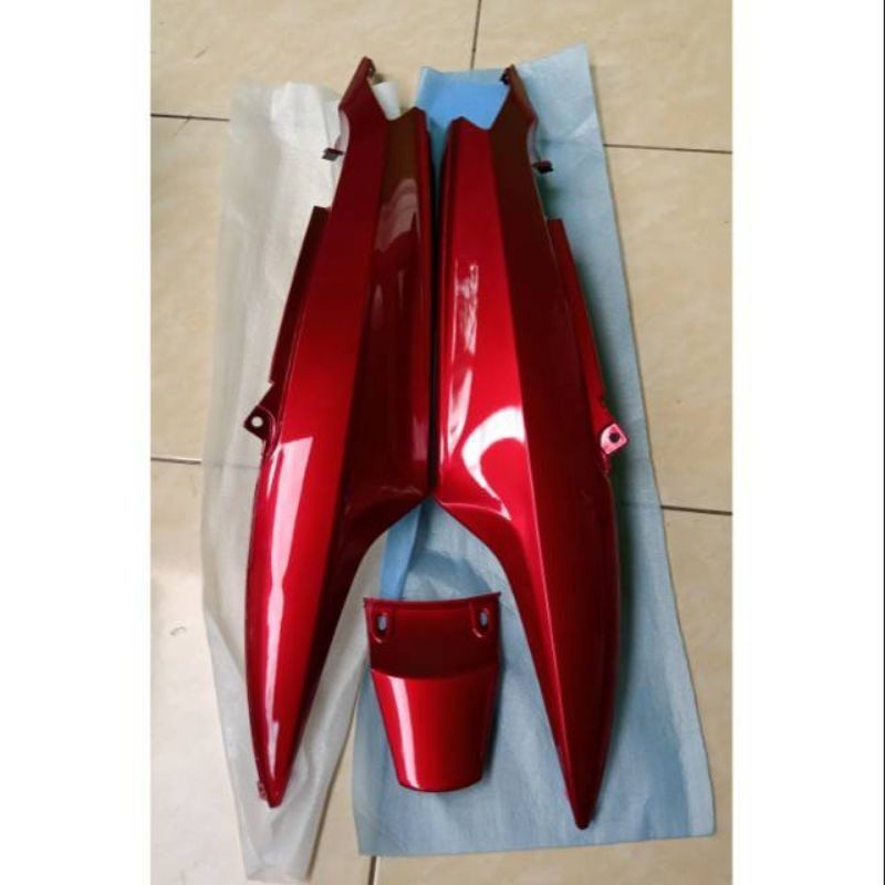 Cover bodi body motor Yamaha Mio sporty Mio lama merah hati/maron