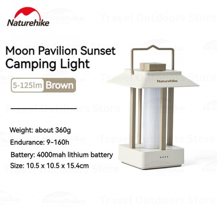 LAMPU LENTERA TENDA CAMPING CNH22DQ009 OUTDOOR TENT LIGHT MOON - Brown
