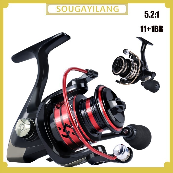 Sougayilang reel Pancing Rell Max Drag 10KG bait reel - 1000, Merah