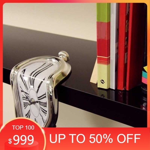 Diskon - Jam Dinding Meleleh Melted Dali Style Clock Surrealism Jam Unik