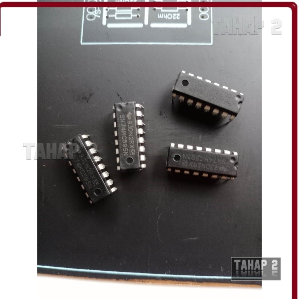 IC SN74HC595 / IC DISPLAY untuk layar pom mini 7 Segmen IC Original Texas & Standar