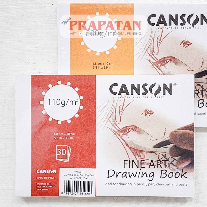 

DG99 Canson Fine Face | Fine Art Drawing Book Pad A6 | Buku Gambar - 110GSM