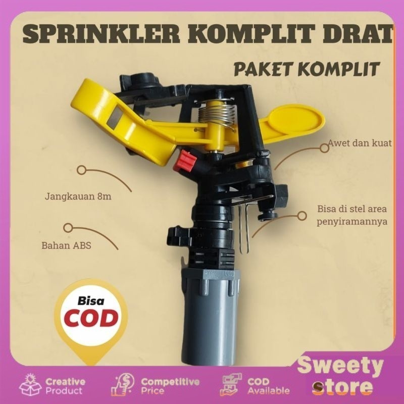 inovasi_tani-COD-SPRINKLER TEMBAK KUNING 1/2 KOMPLIT-sprinkler