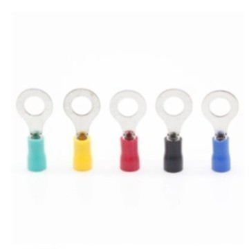 DS99 100PCS Terminal Ring 12mm Skun Kabel 2-12 mm Merah Hitam Biru Kuning - Hitam