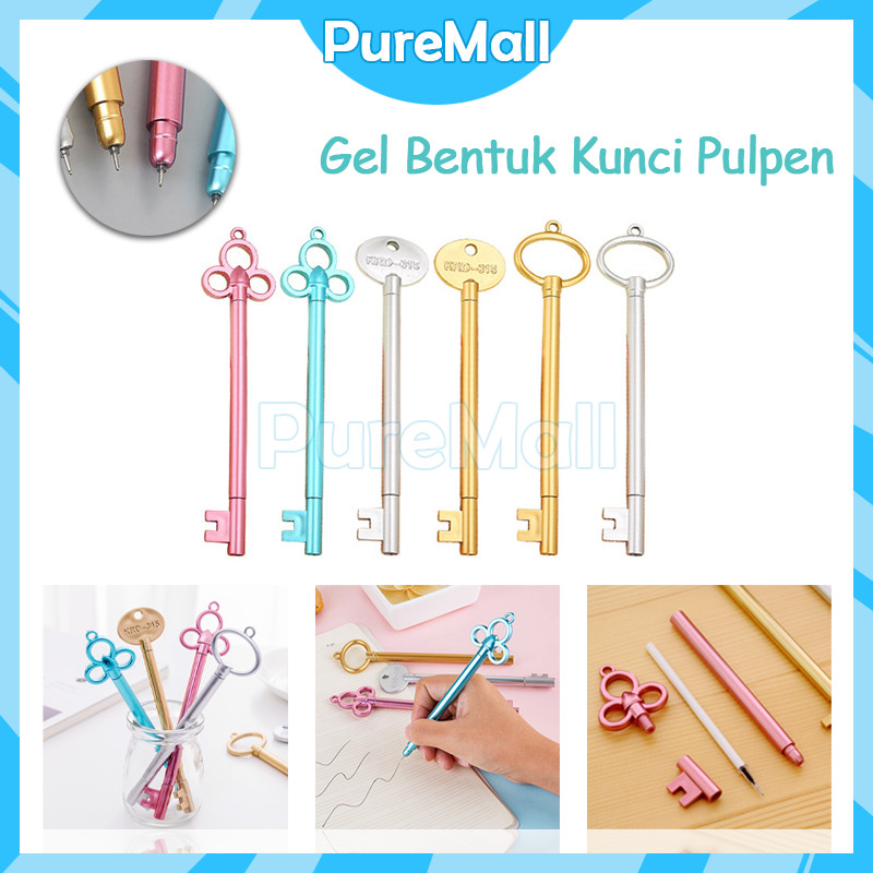 

Pulpen Gel Bentuk Kunci / Pena Kunci / Pulpen Bolpoin Gel