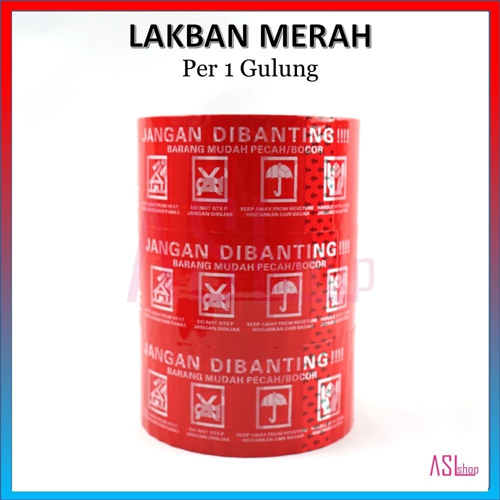 

LAKBAN FRAGILE MERAH 48 MM X 100 YARD (90M)