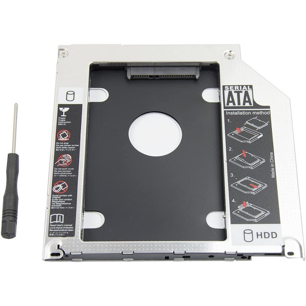 New Aluminum SATA 3.0 2nd HDD Caddy 9.5mm SSD Case HDD Enclosure For Apple Macbook Pro Air 13" 15" 1