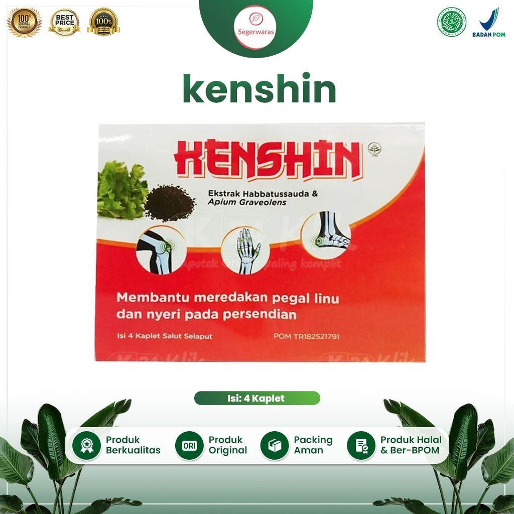☘️Segerwaras☘️ Kenshin Henshin obat herbal untuk pegal linu dan asam urat