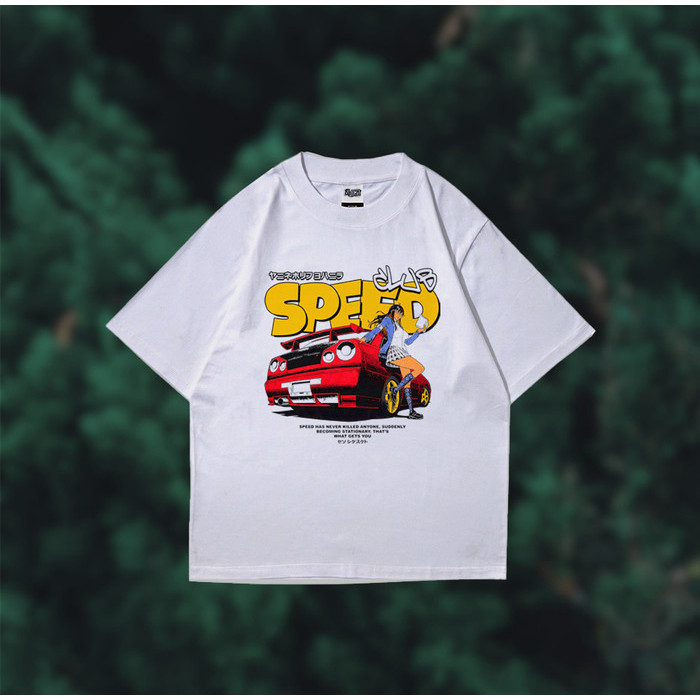 Tshirt Oversize Speed Street Style Kaos Mobil Street - L