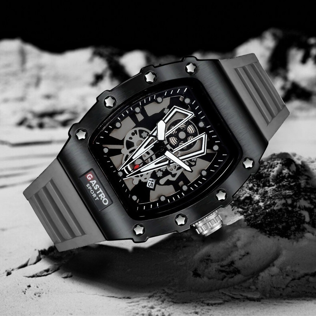 Original Jam Tangan Pria Gastro Sport D26 2 Rubber