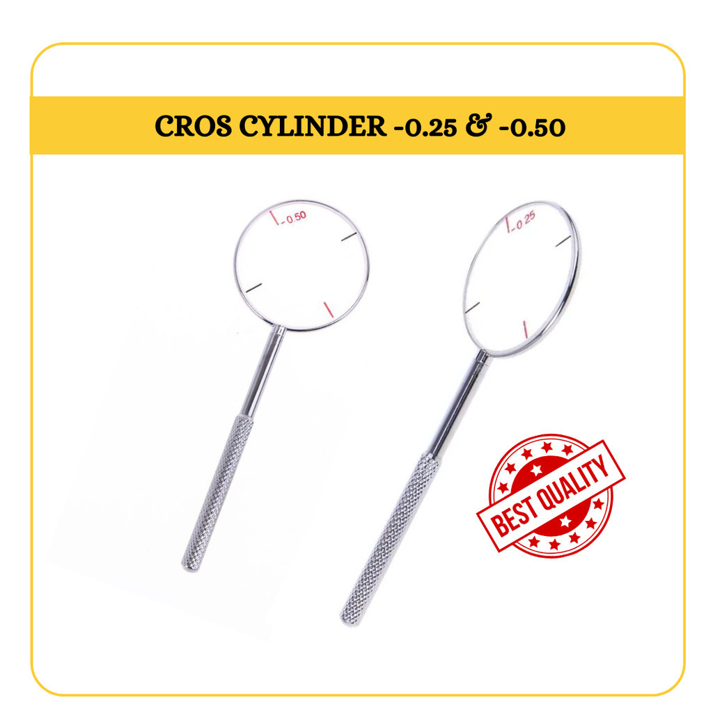 Cros Cylinder Minus 0.25 atau Minus 0.50 / Optik