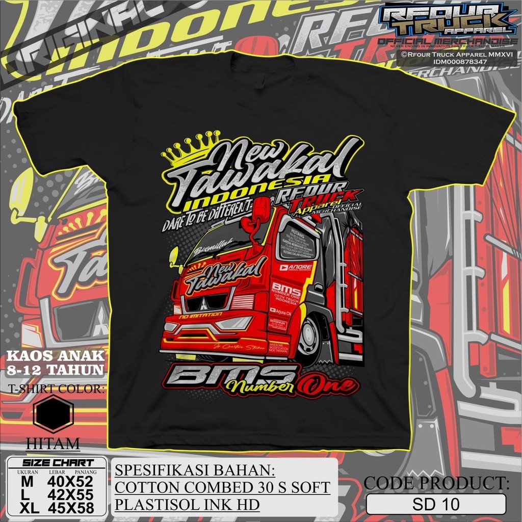 KAOS TRUK OLENG ANAK NEW TAWAKAL 8-12 TAHUN KAOS TRUK KURIR RAWIT ANAK KAOS TRUK WAHYU ABADI ANAK KA