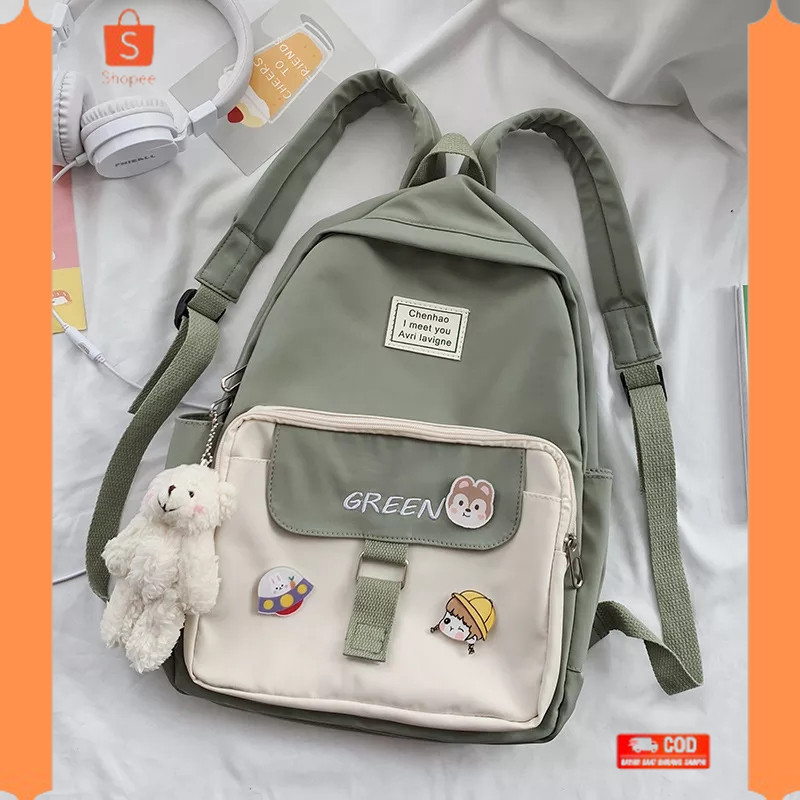 ✨COD✨ -Tas Ransel Mini Wanita Backpack Chibao Mini Ransel Mini Anak Sekolah Ransel Mini Motif Boneka