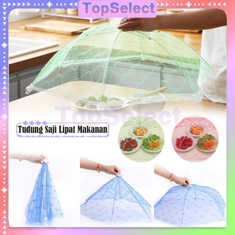 Tudung Saji Lipat Makanan/Lipat Dapat Dicuci Mesh Food Pest Control Cover /Tudung Saji Lipat Segi  J