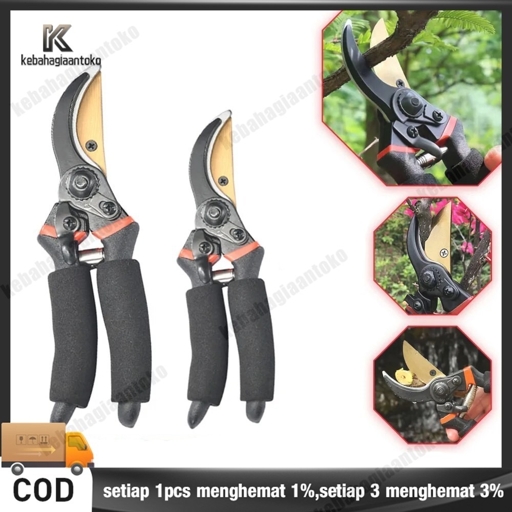 Alat Kebun Gunting Pemangkas Kebun Tanaman Hortikultura Gunting Tangan Gunting Kebun Semak Alat Gese