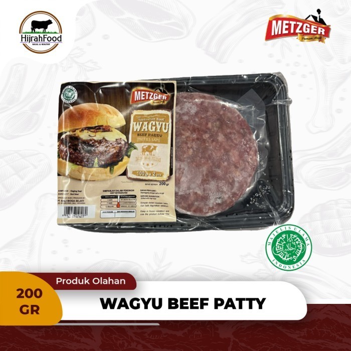 

Metzger Wagyu Beef Patty Daging Burger Premium Juicy - Siap Masak