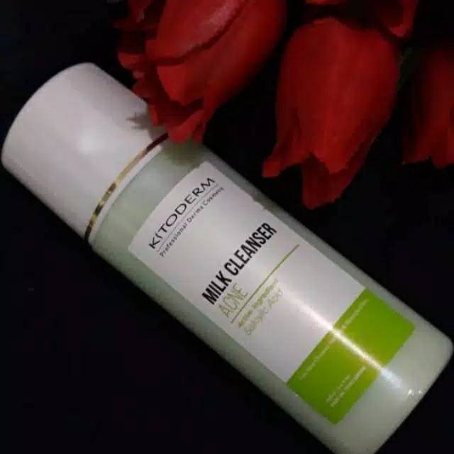 kitoderm milk cleanser acne hijau susu ready