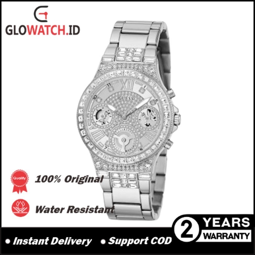 [Promo] Jam Tangan Wanita Guess GW0320L1 MOONLIGHT Silver Tone Case Silver Tone Stainless Steel Orig
