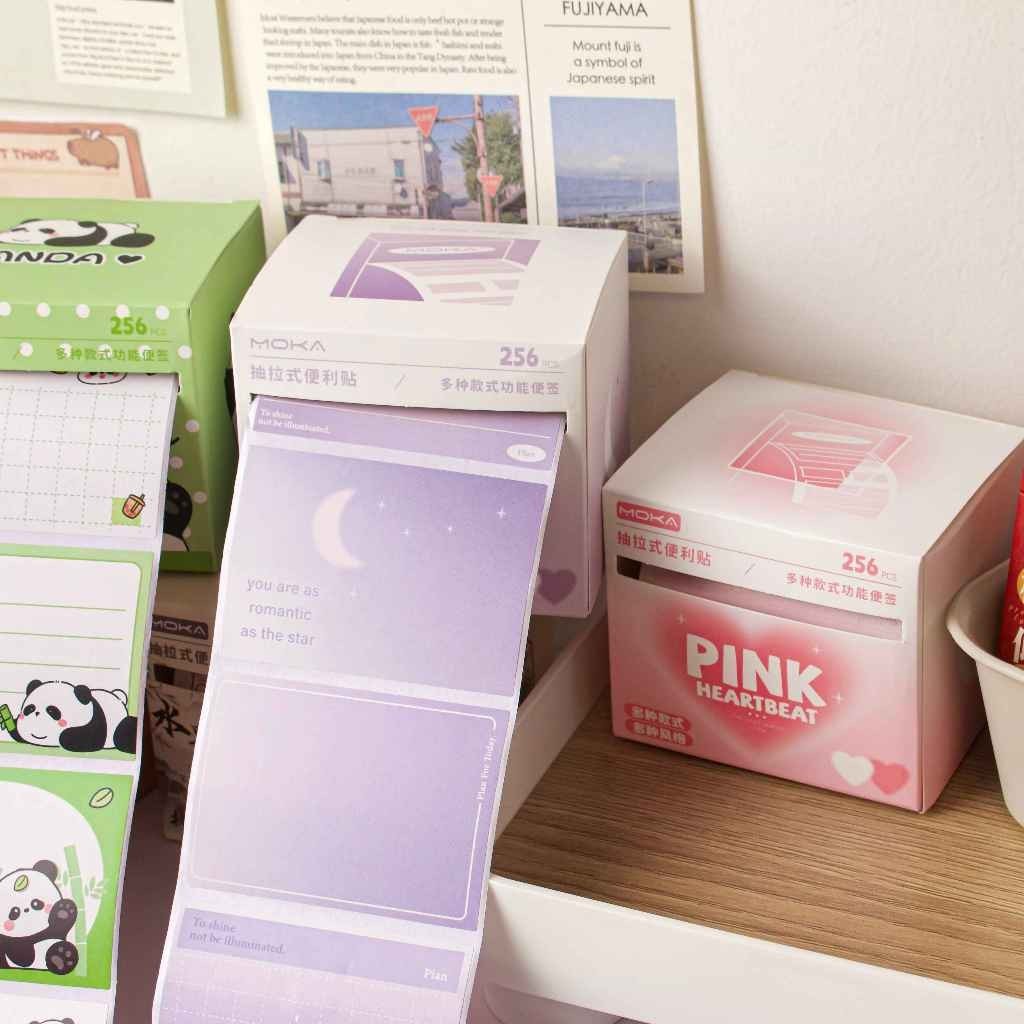 

[ GROSIR ATK ] STICKY NOTES STICKER PULL OUT PAPER ROLL AESTHETIC / FOR CLASSY AND WORKSPACE