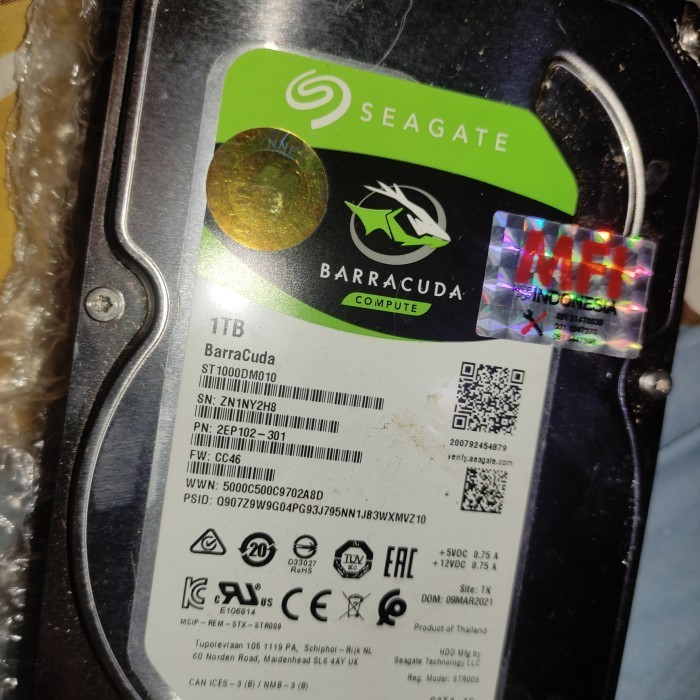 hdd 1tb Seagate MFI