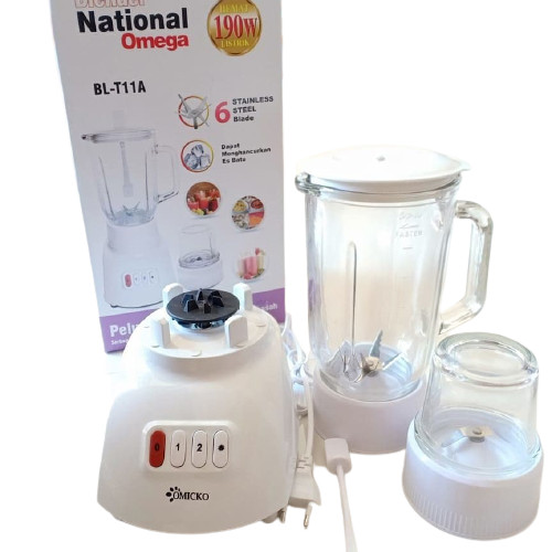 Blender National Omicko Quality 2 in 1 - Blender Kaca kapasitas 1.2 Liter