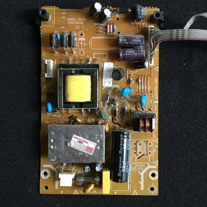 PSU regulator power Supply board TV LED Polytron PLD 22D9500 - PLD22D9500