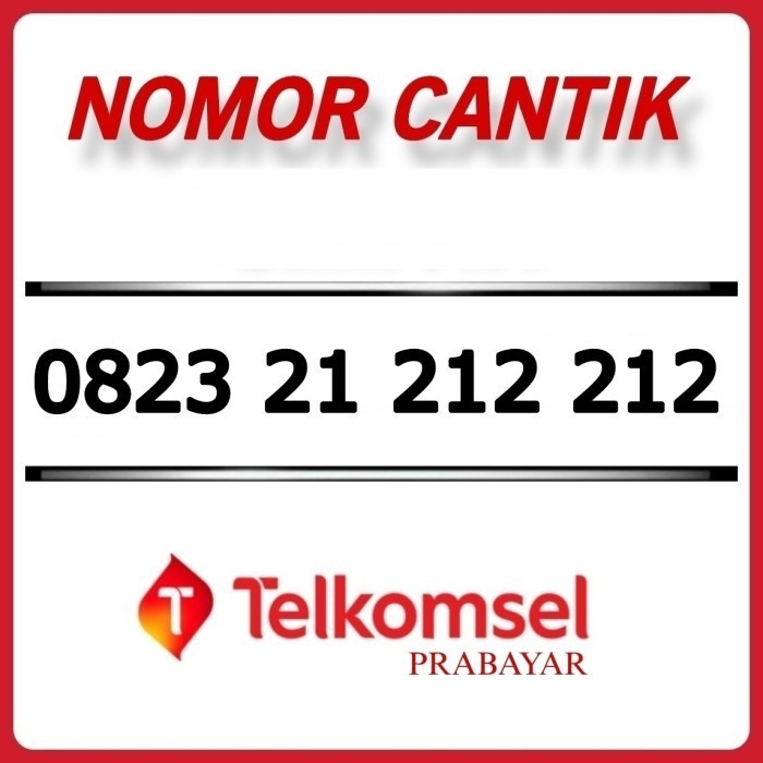 Nomor Cantik Telkomsel Prabayar 0823 21 212 212