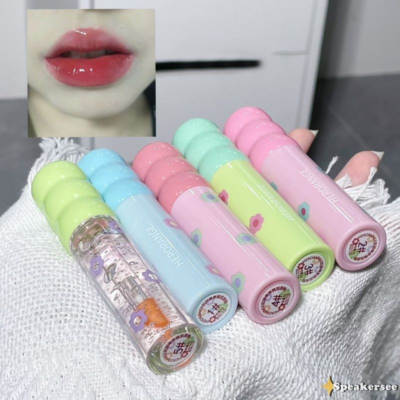 HERORANGE Colorgram Fruity Glass Tint / Mirror Lip Glaze Moisturizing Lip Gloss Pelembab Tahan Lama