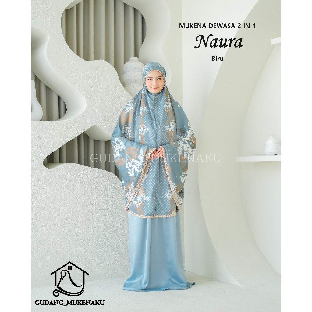 MUKENA DEWASA BAHAN SILKY PREMIUM TRAVEL 2IN1 RENDA GOLD IMPORT MEWAH CANTIK JUMBO BY GUDANG MUKENAK
