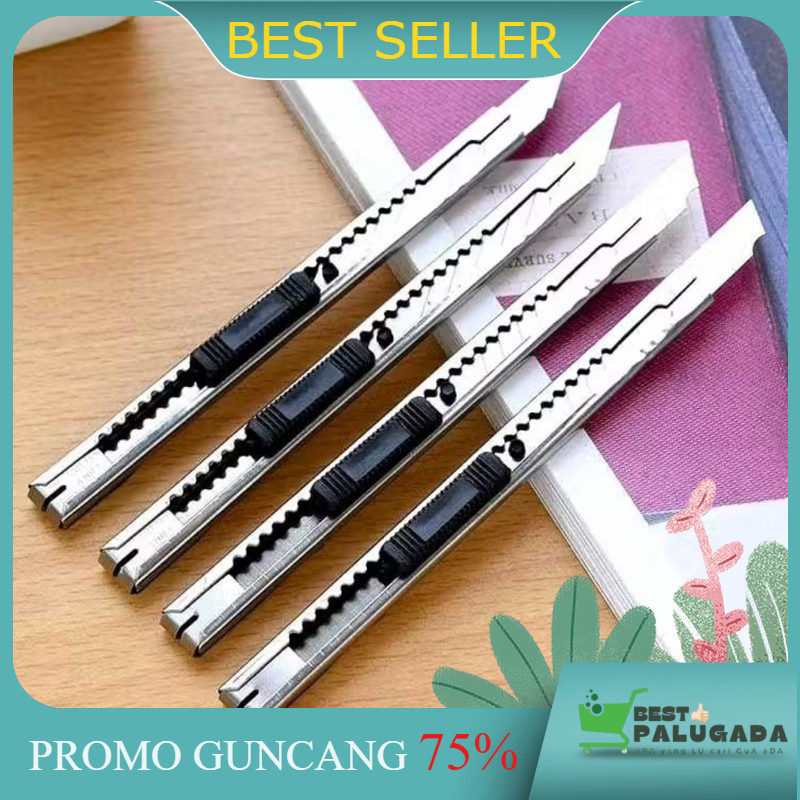 

CCM- Pisau Cutter Mini Stainless Cutter Mini Besi Pisau Mini Cutter Stainless Steel