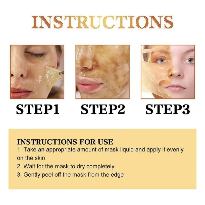 Kirim dalam 24 jam[Mencerahkan flek hitam dalam dua minggu]Masker Emas 3-in-1/Mengurangi Kerutan